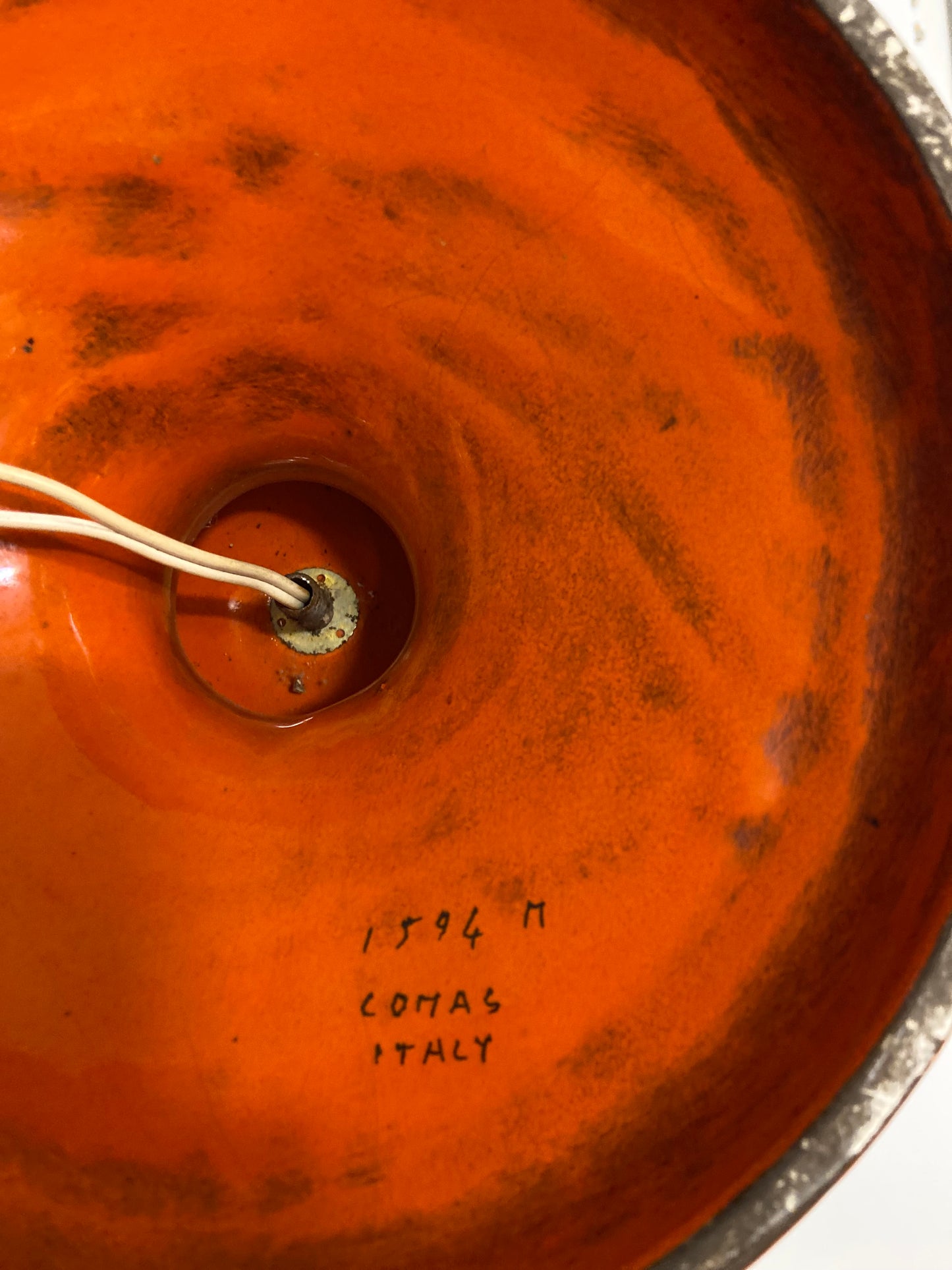 Grande lampe "Comas" en céramique émaillée - 1950.