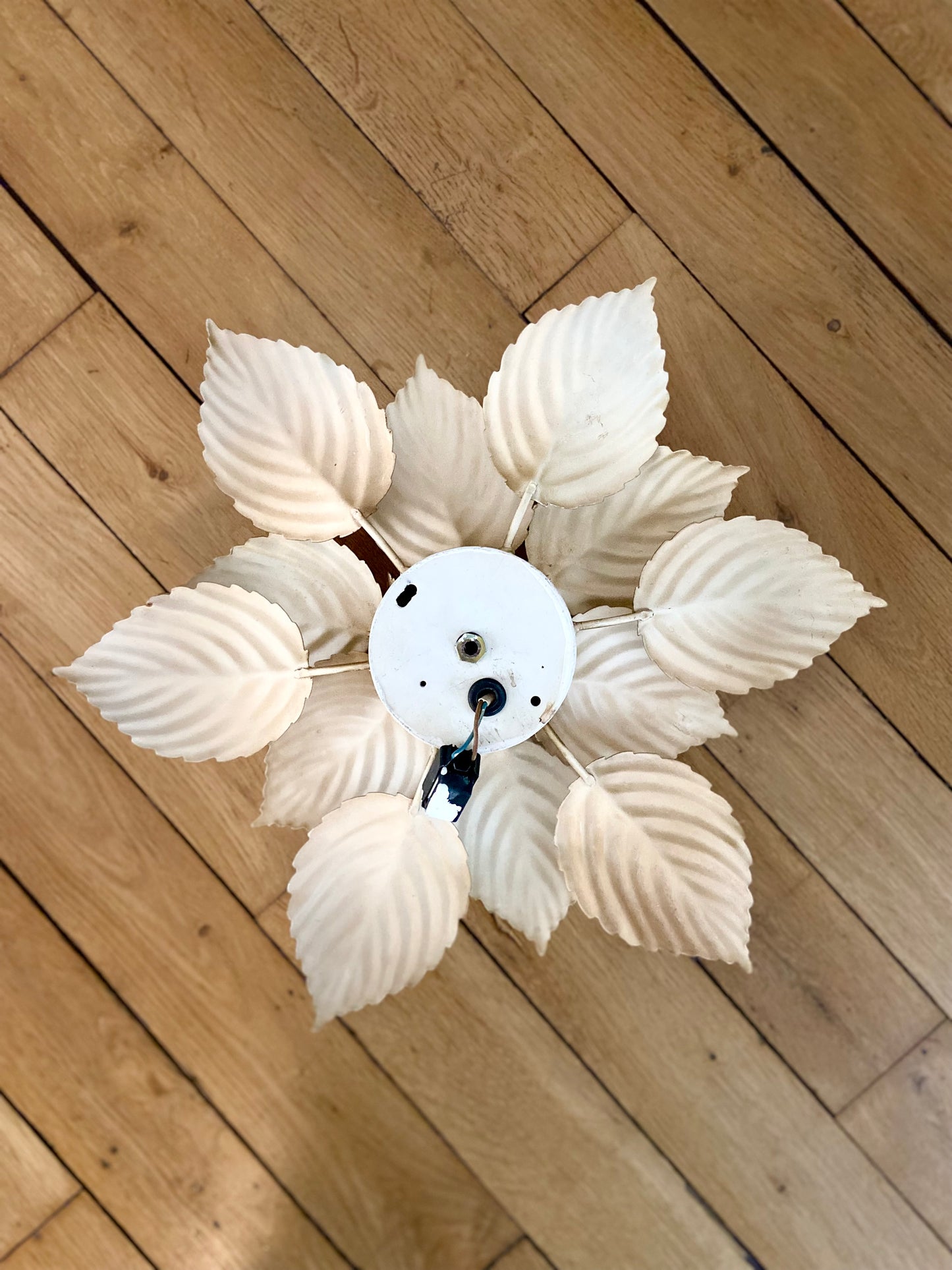 Trois appliques MASCA (Italie) en métal doré - 1970.