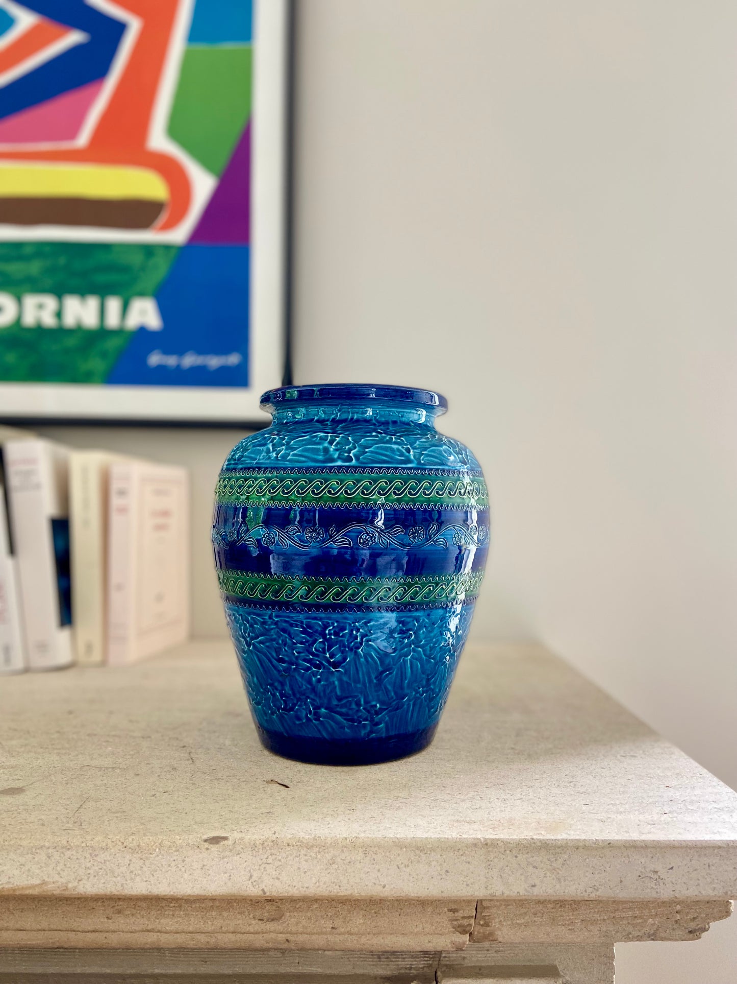Vase en céramique émaillée Aldo Londi - 1960.