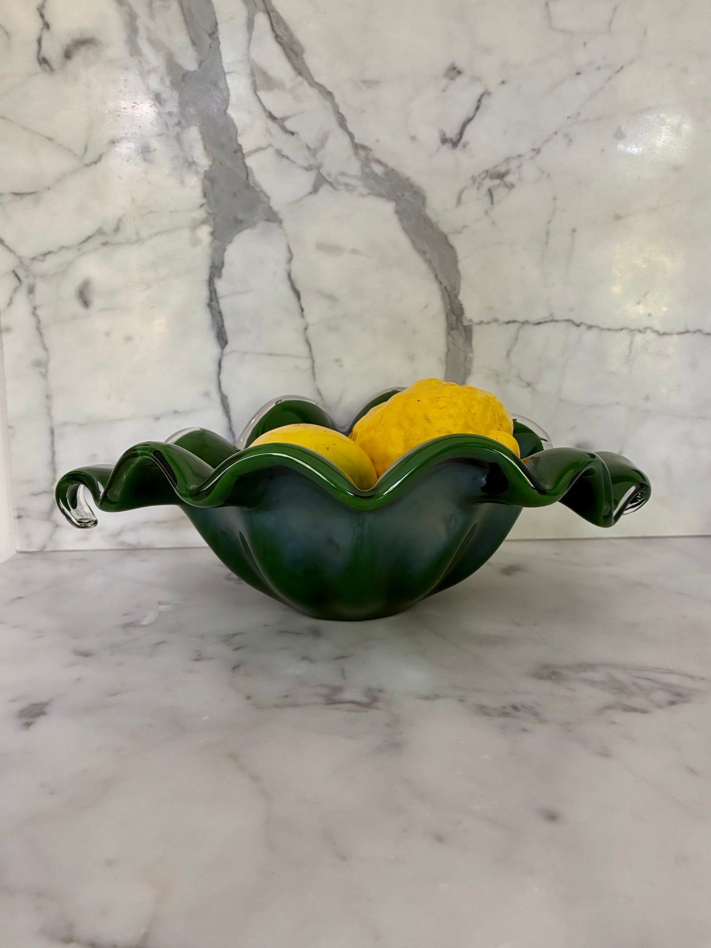 Vide-poche "Mouchoir" en cristal de Murano - 1970.
