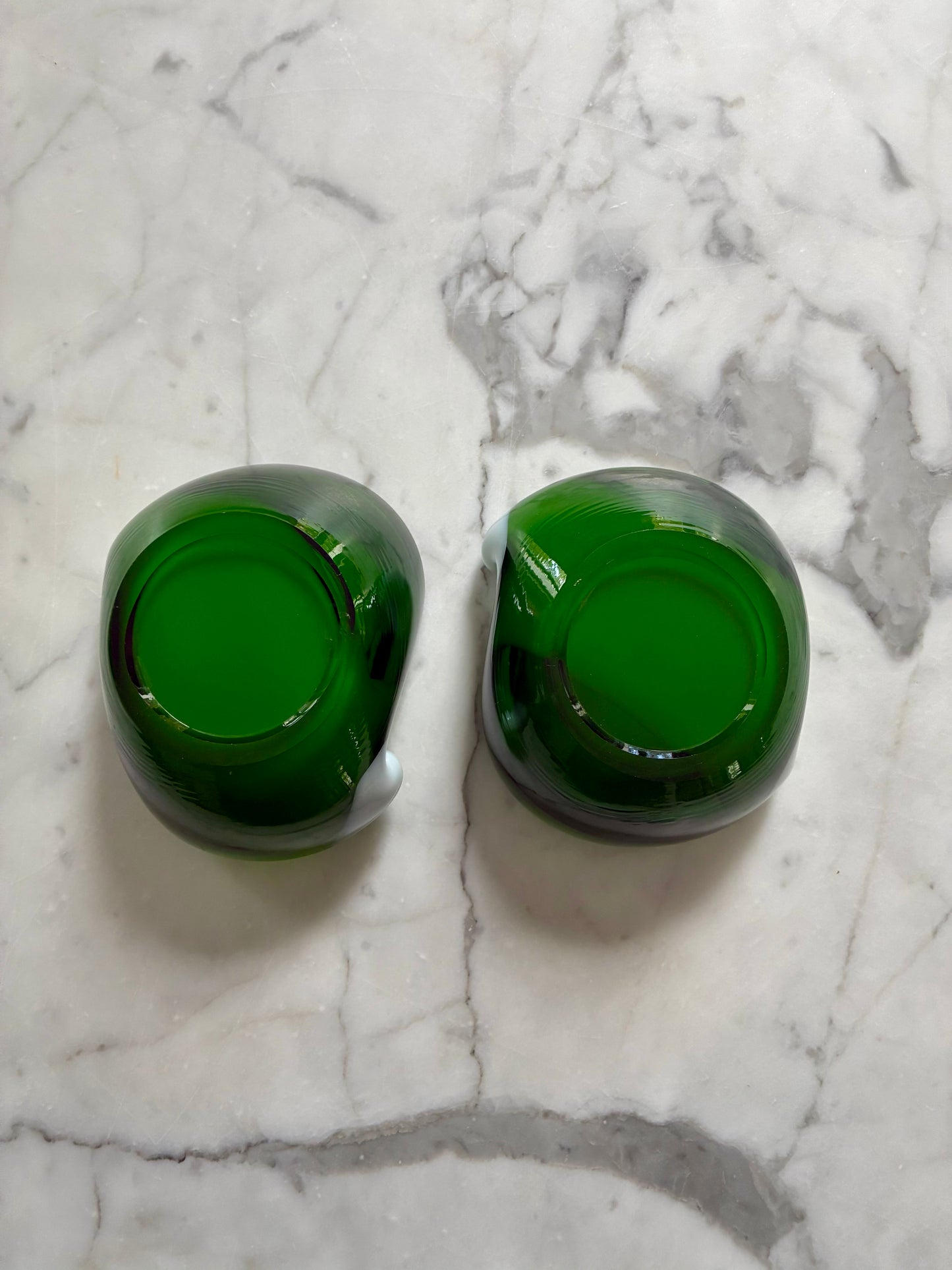 Paire de vide-poches en verre de Murano - 1970.