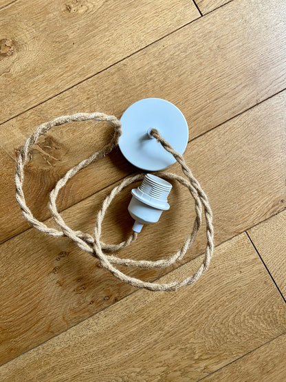 Small “Mouchoir” pendant light in opaline - circa 1950.