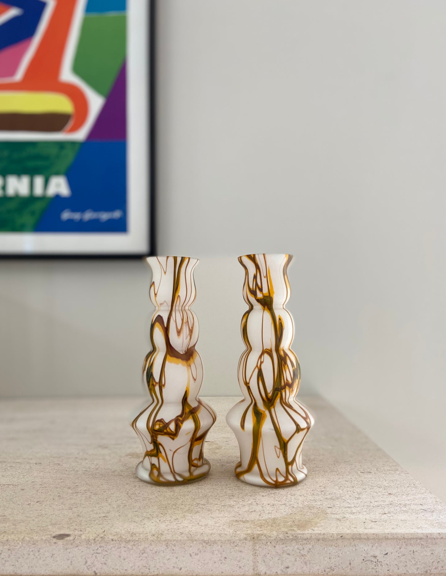 Pair of "Caramel" vases