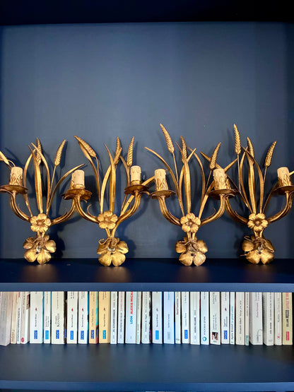 Appliques "Épis de blés" Maison Charles - 1980.