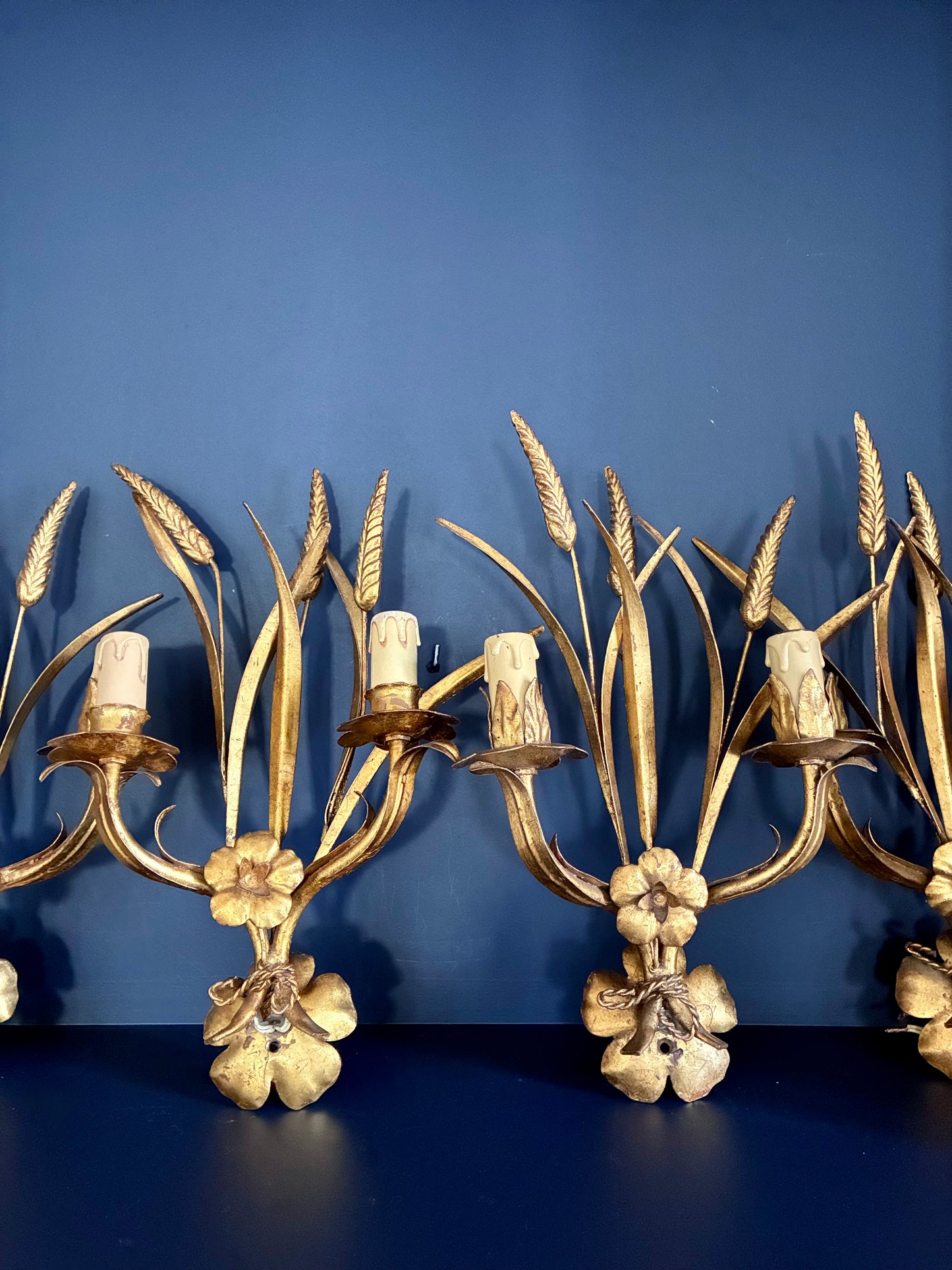 Appliques "Épis de blés" Maison Charles - 1980.