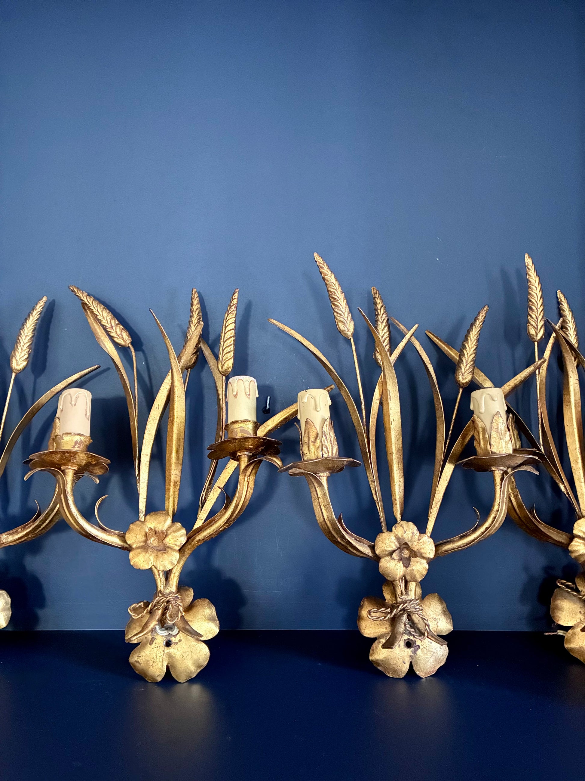 Appliques "Épis de blés" Maison Charles - 1980.