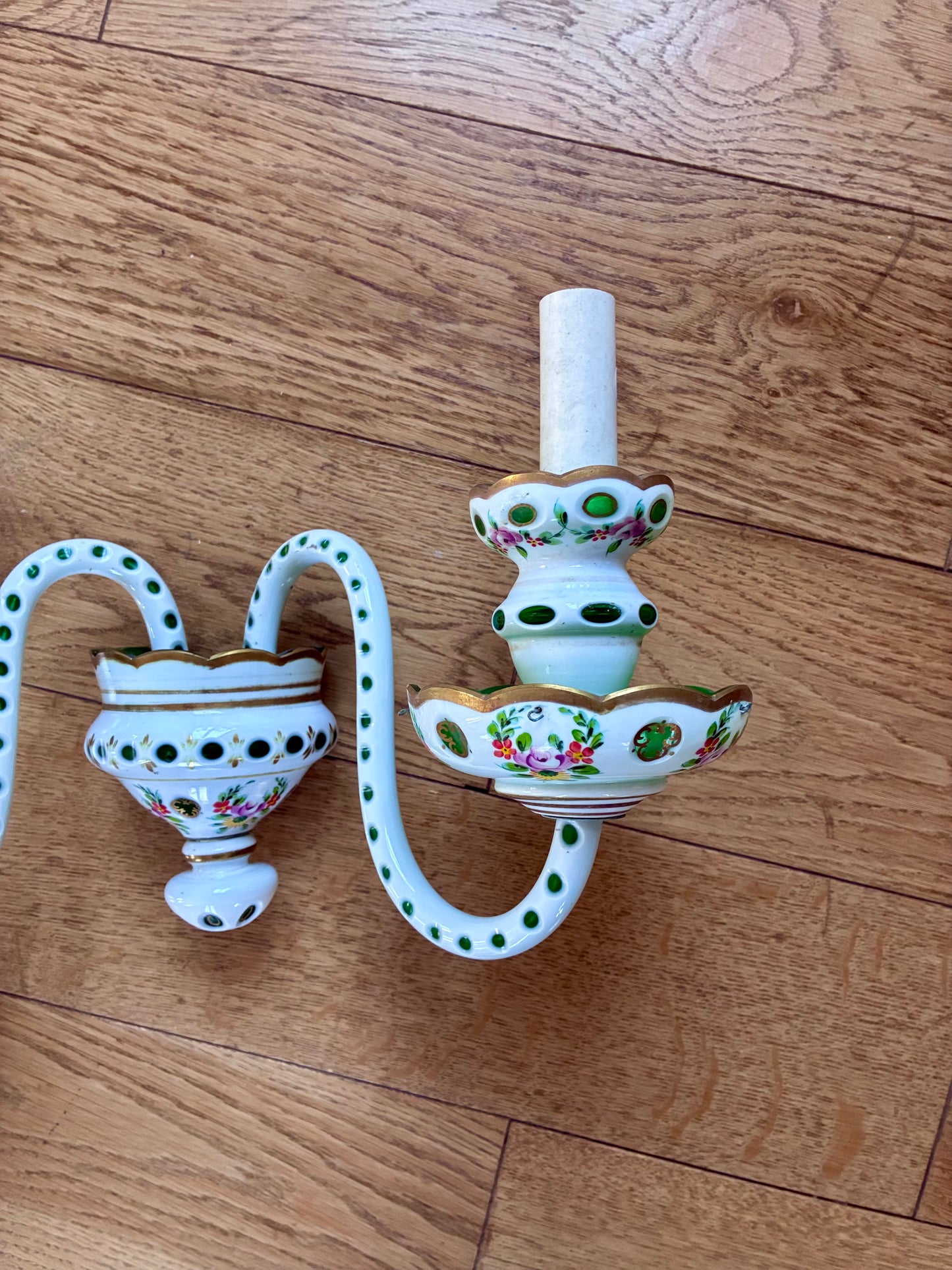 Paire d'appliques "Bohême" en verre - 1950.