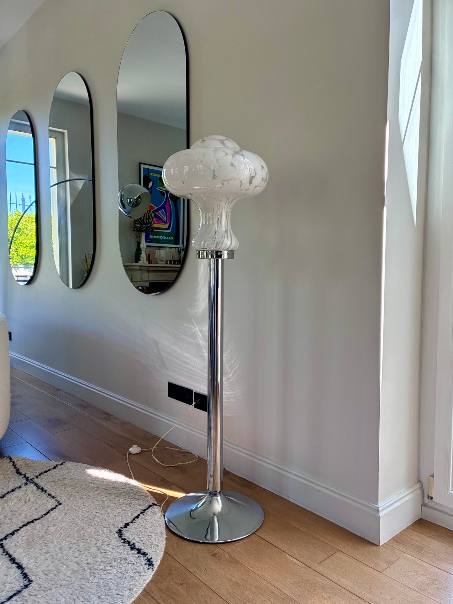 Lampadaire en verre de Murano - Carlo Nason pour Mazzega - 1970.