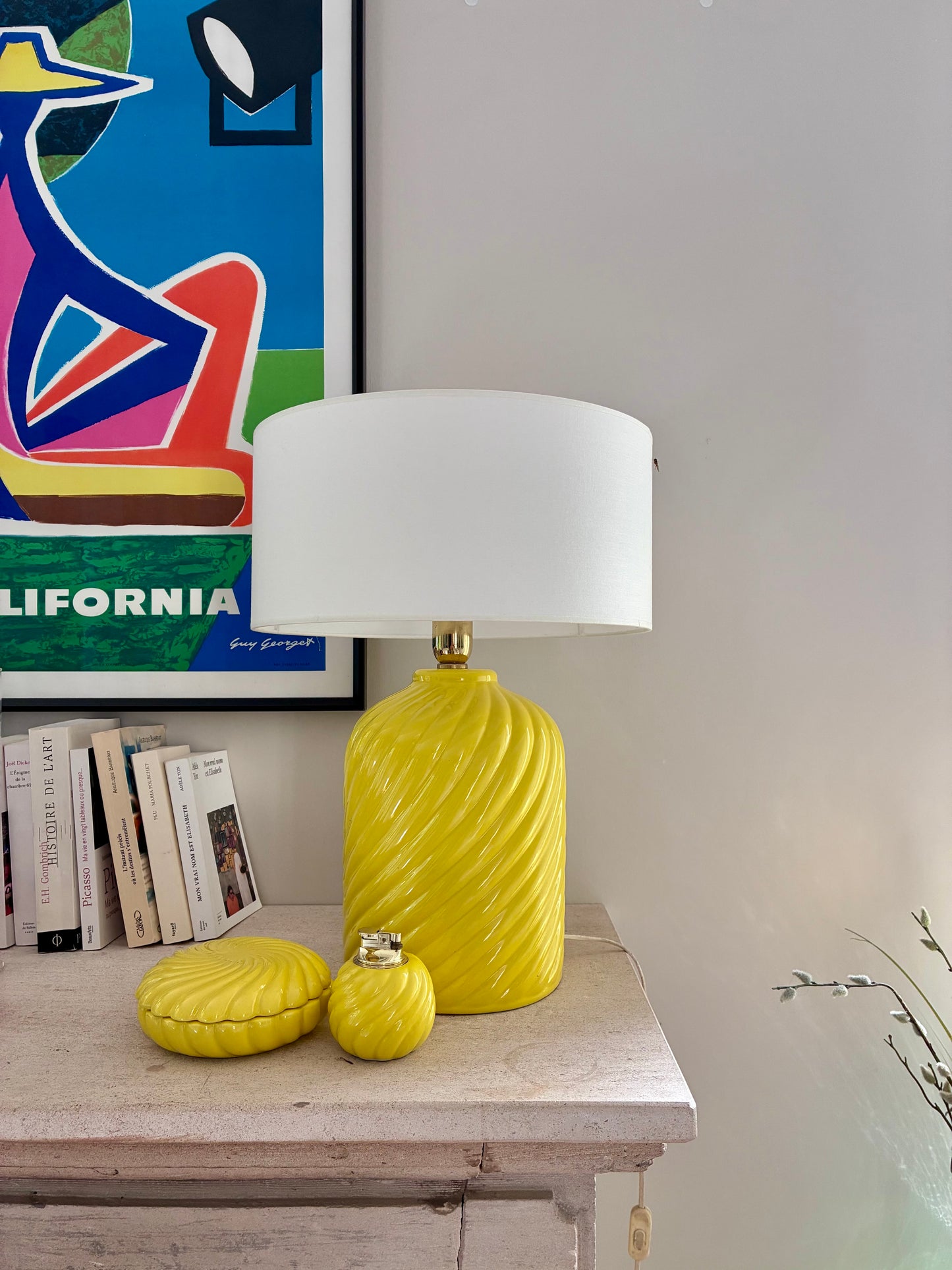 Triptyque en céramique émaillée Tommaso Barbi - 1970.