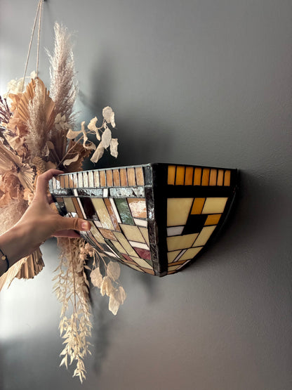 Ensemble de 4 appliques "Mosaïque" en verre - 1970.