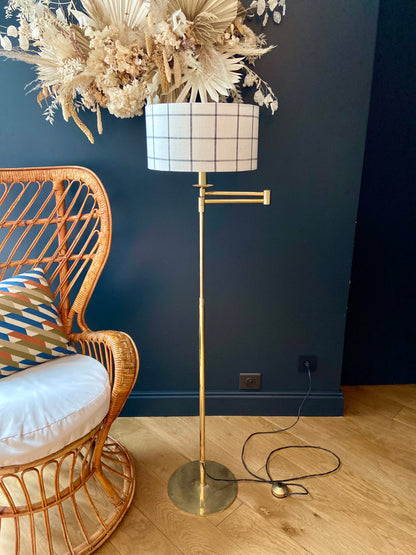 Brass “reader” floor lamp