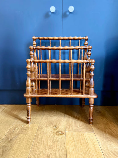 Wooden "Canterbury" magazine rack - mid-19th century.