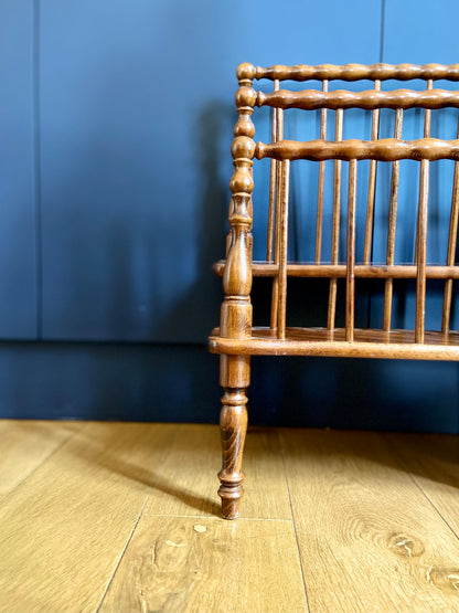 Wooden "Canterbury" magazine rack - mid-19th century.