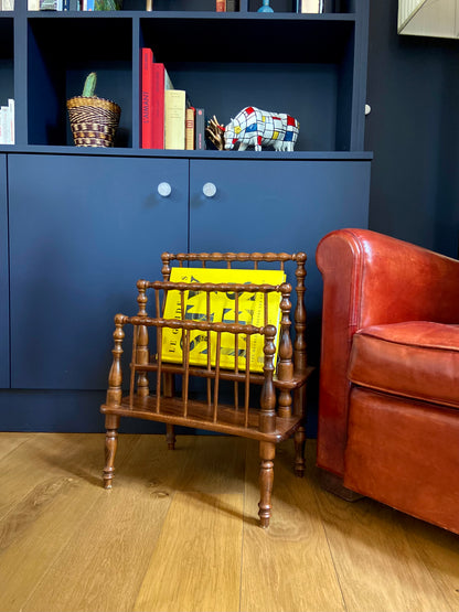 Wooden "Canterbury" magazine rack - mid-19th century.