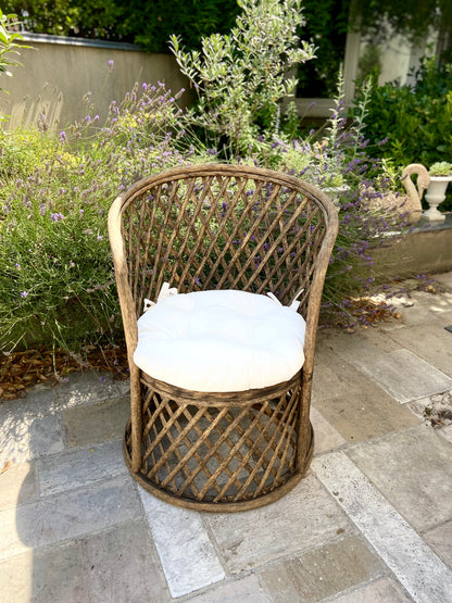 Wooden throne armchair - circa 1960.