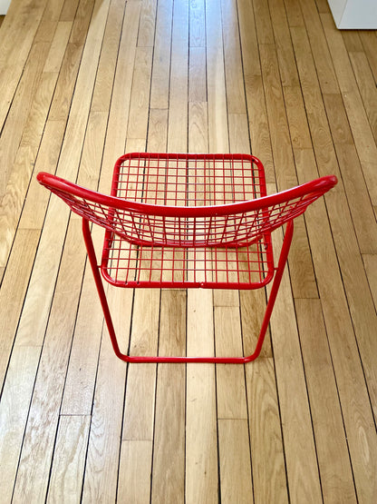 Ensemble de 4 chaises en métal laqué "Ted Ned" par Niels Gammelgaard - vers 1980.