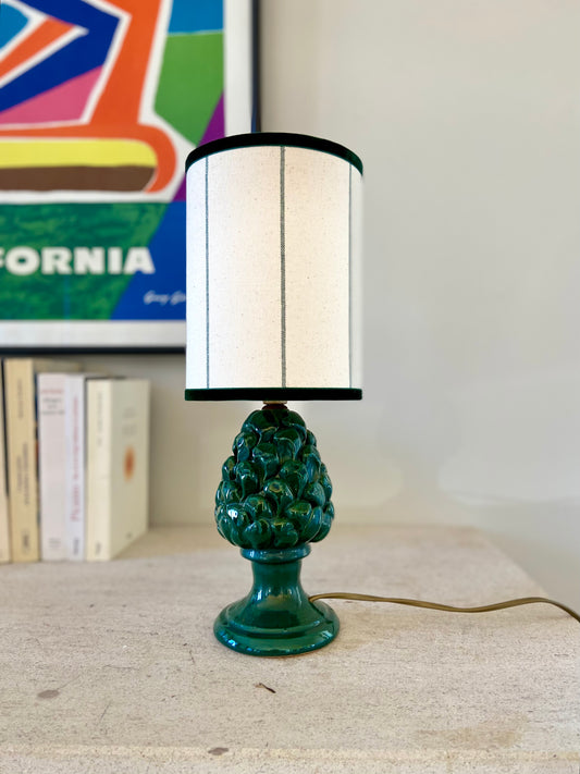 Lampe "Pomme de pin" en céramique italienne - 1970.