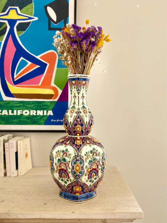 Très grand vase en porcelaine n°715 Velsen Sassenheim - vers 1950.