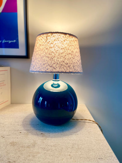 Petite lampe "BLUE" 70's en céramique