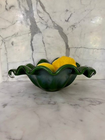 Vide-poche "Mouchoir" en cristal de Murano - 1970.