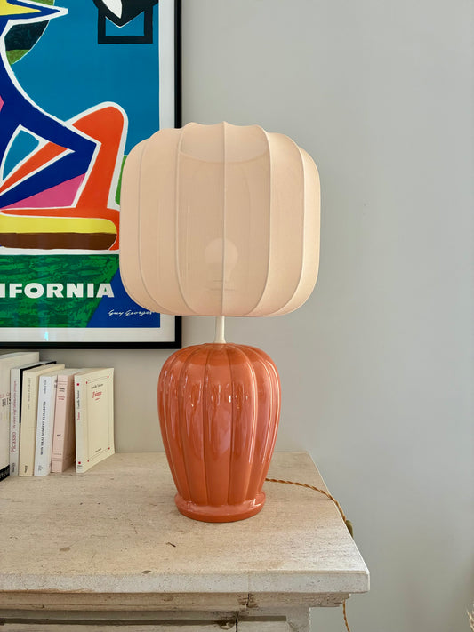 Grande lampe "Montgolfière" en céramique - 1970.