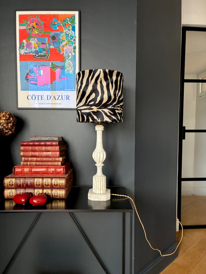 Grande lampe "Zèbre" en albâtre - 1960.