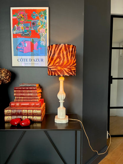Grande lampe "Zèbre" en albâtre - 1960.