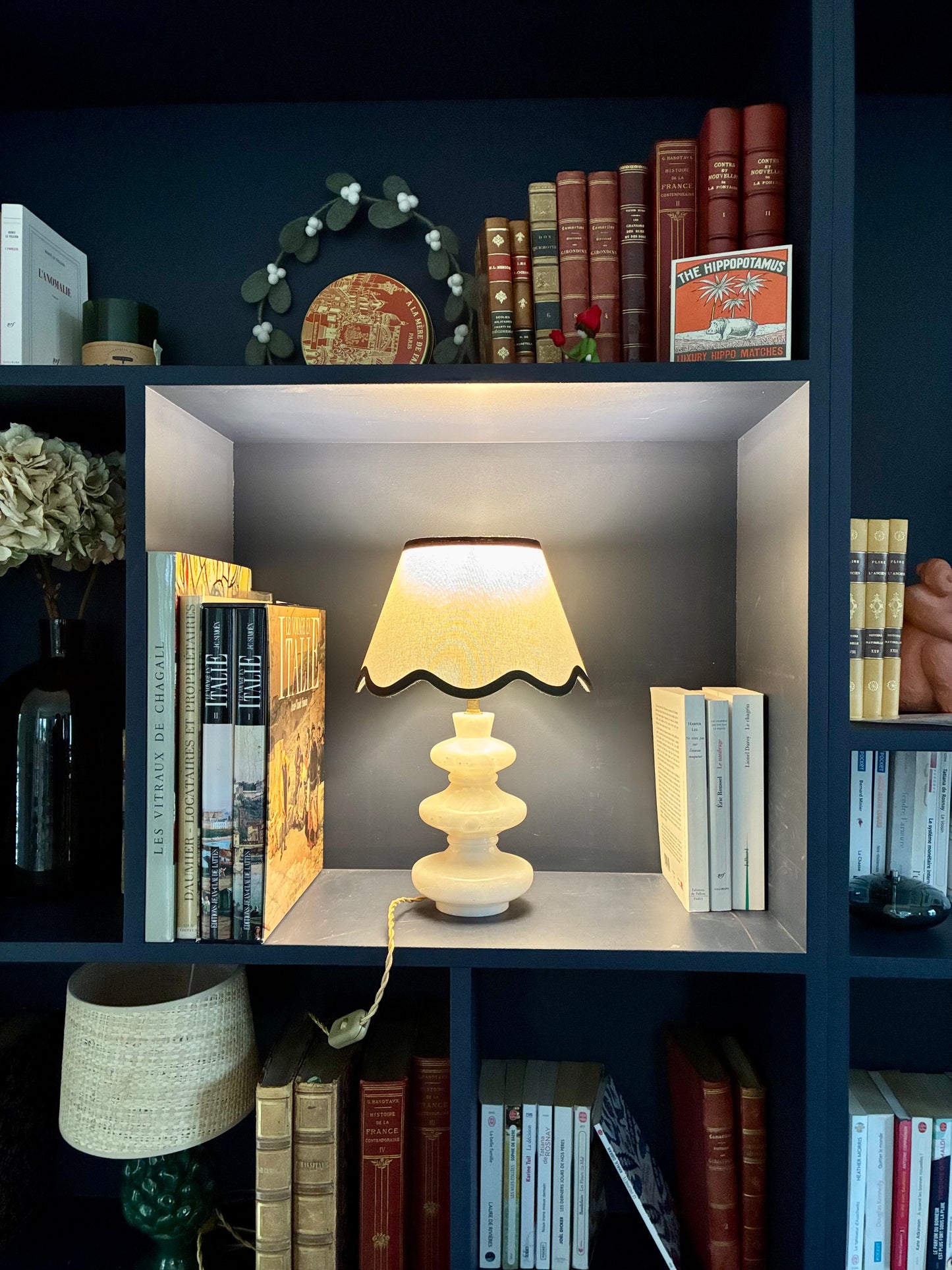 Lampe "Feston" en albâtre - 1950.