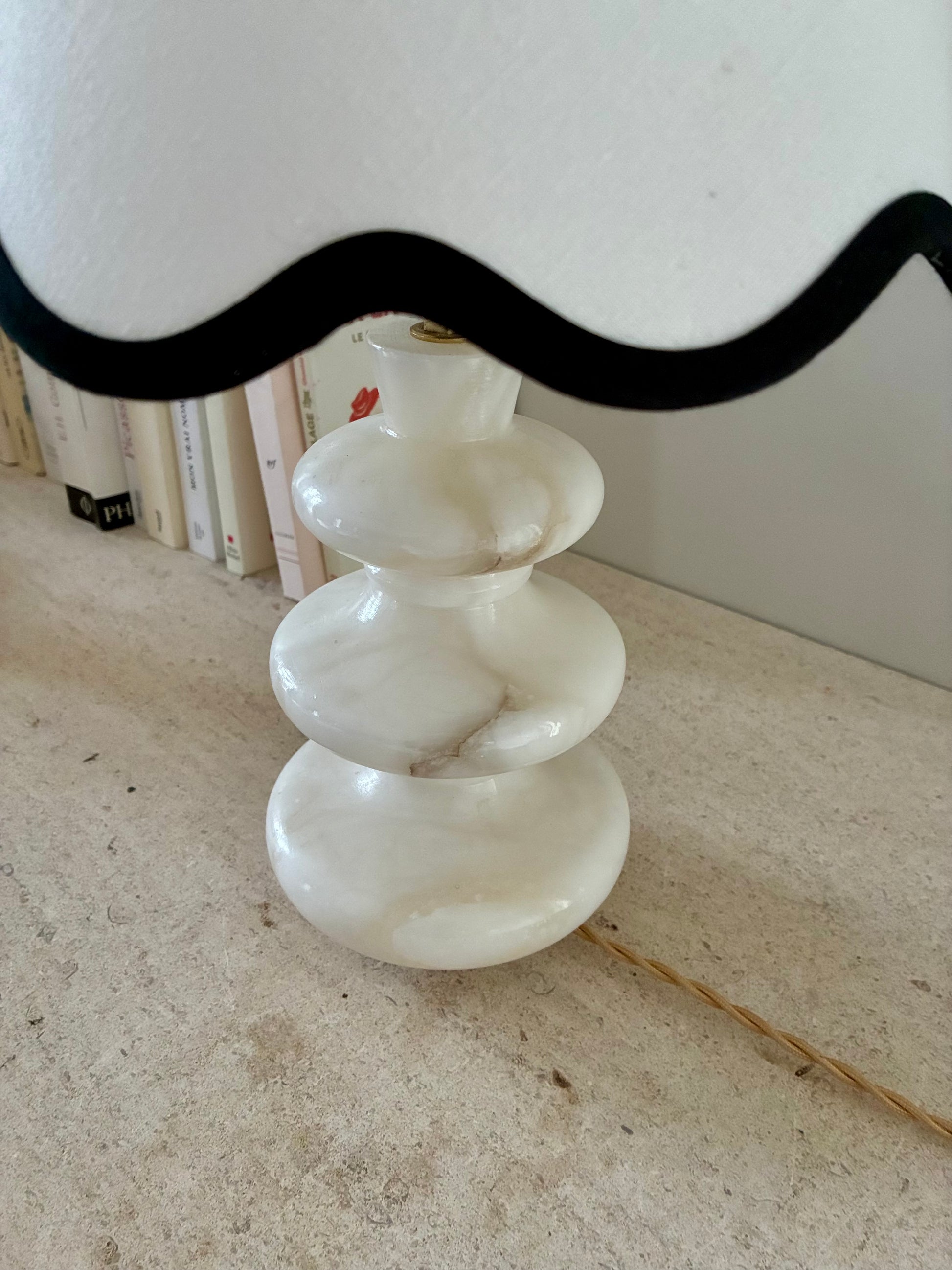 Lampe "Feston" en albâtre - 1950.