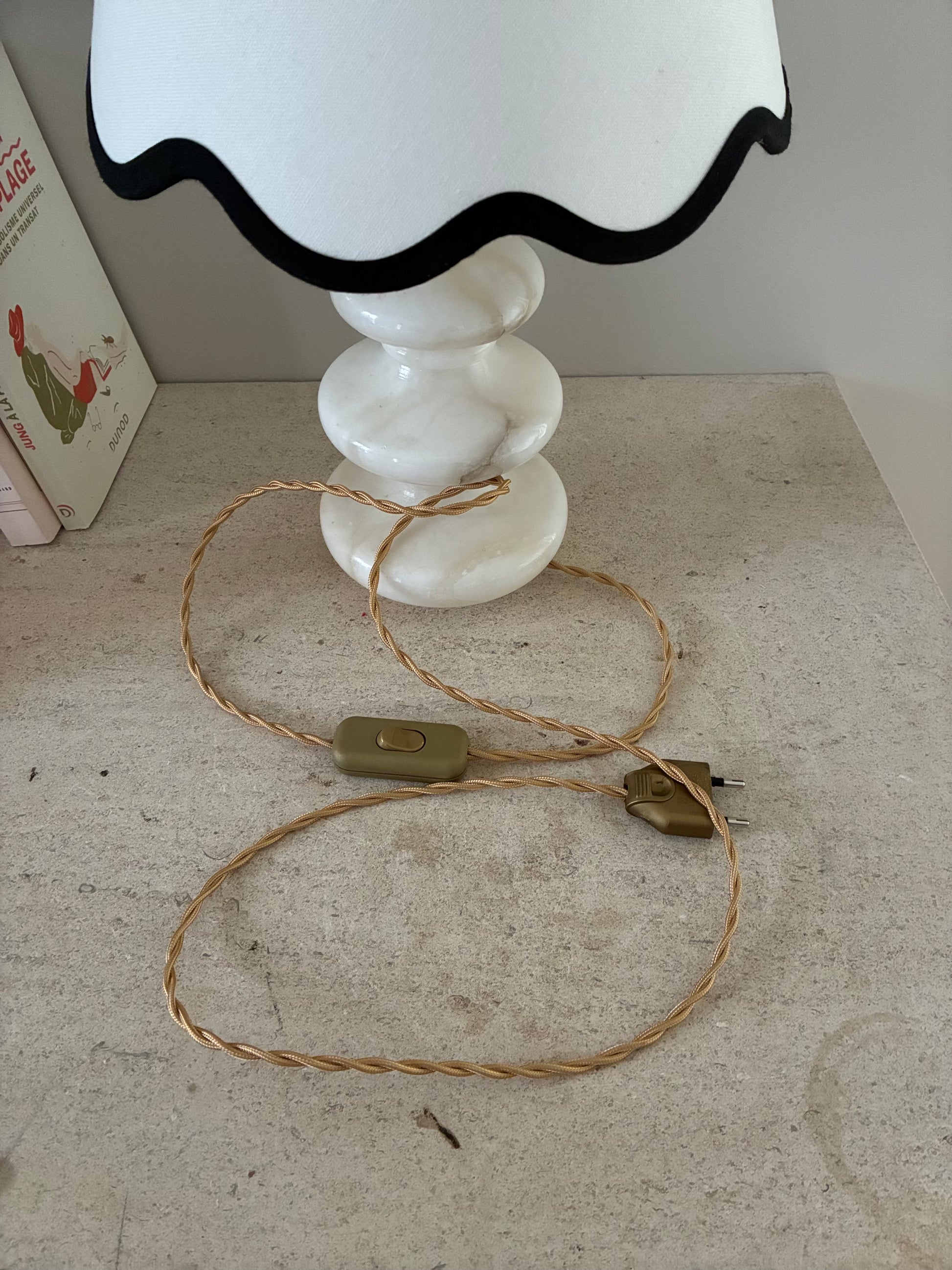 Lampe "Feston" en albâtre - 1950.