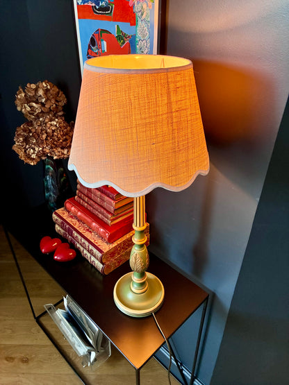 Lampe "Feuillage" en bois sculpté - 1970.