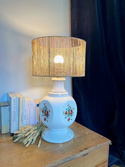 Lampe en céramique "Campagne anglaise"