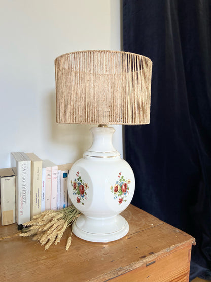 Lampe en céramique "Campagne anglaise"