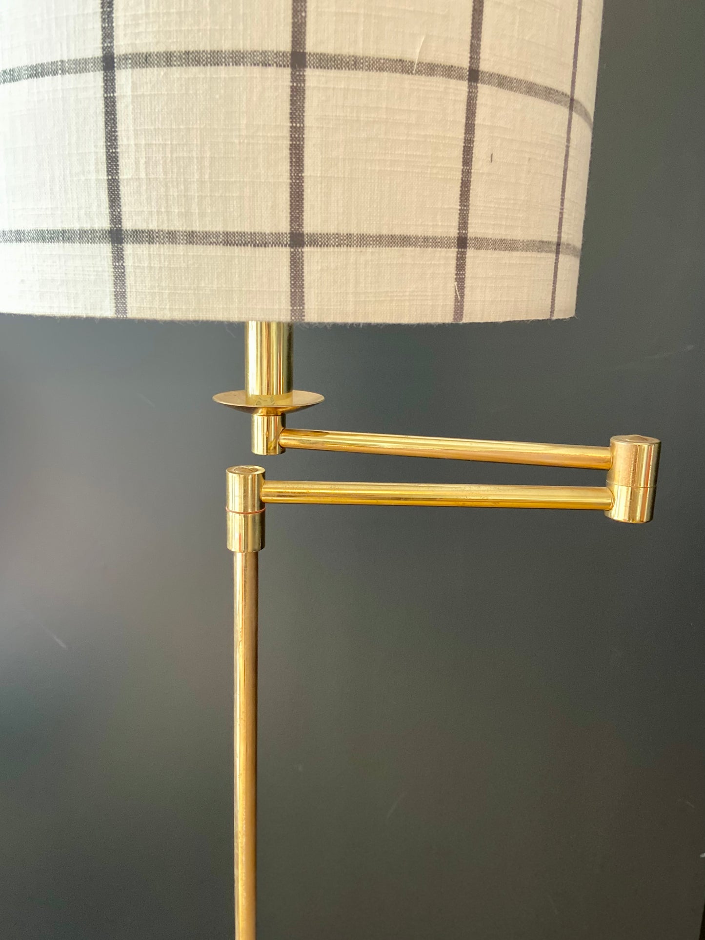 Brass “reader” floor lamp